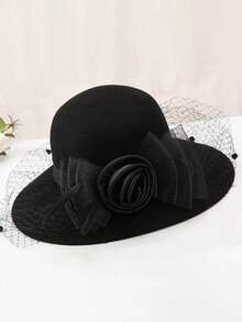 1 件女士冬帽，羊毛毡派对帽，厚实轻便，适合户外散步、购物、度假和日常穿着 - 查看 8