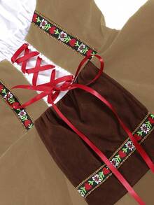 Oktoberfest Carnival Costumes For Women German Dirndl Cosplay St. Patrick's Dress, Halloween