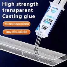 1 件/2 件工业级重型焊接铸造胶，修复受损金属、电气设备和机械，耐热、防水、不导电、透明色，适用于工艺品修复、木工、陶瓷、金属、亚克力 - 透明 - 查看 2