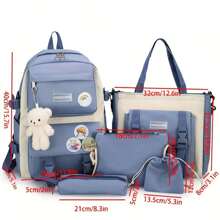 Sac de messager utilitaire rétro, sac à épaule de grande capacité, sac bandoulière en nylon pour étudiants, livré avec 4 épingles, articles de nouvelle vie pour étudiants, sac latéral essentiel pour hommes, sac banane à la mode, fournitures scolaires d'anime, sac d'école pour collège, sac pour hommes