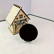 1 pieza Espejo de piedra de obsidiana negra natural con soporte de estilo aleatorio, espejo de cristal negro natural, disco de obsidiana negra, decoración del hogar, regalo especial, adecuado para exorcismo, ajuste de la energía del hogar