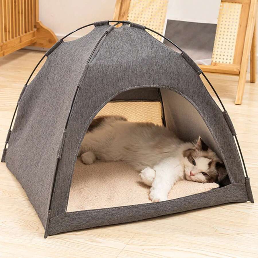 Tent Bed Large Space Breathable Comfortable Washable Pet Tent House Pet Dog All Seasons S Size Tent Bed Tent - B - Xem 1