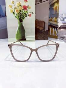 Women's Cat Eye Glasses Frame TR90 Metal Temple Anti- Lens Rest - nudi - 查看 1