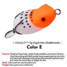 CISEA F44 鱼饵 青蛙饵 适用于 Fisshing 软饵 改良版 Thunder Frog 软饵