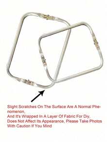 molletta quadrate in alluminio di varie dimensioni, cerniera per accessori da viaggio, supporto per borse a nuvola, molletta per apertura borse intrecciate, molletta per borse dorate come regalo per le donne