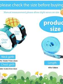 Einfarbiges, süßes Haustier mit verstellbarem rutschfestem Zugseil, Kaninchen-Geschirr und Leine, verstellbar für kleine Tiere wie Frettchen, Meerschweinchen, Igel zum Spazierengehen Outdoor, süße Dekorationen