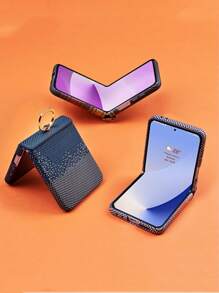 1 pieza Funda protectora con anillo arcoíris compatible con Samsung Galaxy Z Flip 6, Funda con adsorción magnética para Samsung Galaxy Z Flip 5, adecuada para niñas, niños, adolescentes y niños, resistente a golpes, sencilla y elegante para teléfono