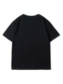 Große Größen personalisierte und kommemorative Geschenke und Herren lässige weite schwarze T-Shirts, Tees fügen Sie Ihre eigenen Bilder hinzu (Familienfoto/Selfie/Haustier Foto/Freund Foto/Liebhaber Foto/Freundin Foto/Geschenk/Paar Logo) Ihren eigenen Text, um Ihr personalisiertes bedrucktes T-Shirt für Vatertag und Muttertag zu gestalten