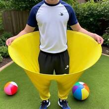 2 件花园投掷游戏裤带接球，专为庭院游戏或户外运动、家人和朋友聚会互动游戏设备、圣诞节和万圣节家居互动物品而设计 - 彩色 - 查看 3