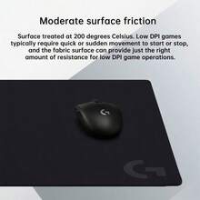 Logitech Hard Gaming Mouse Pad E-Sports Grade Low Friction Surface Super Smooth And Stable Tracking Non-Slip Rubber Base Locks The Table FPS/MOBA Competitive Artifact Fast Control G240 - G240 - View 8