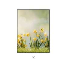 1PC Oil Painting Autumn Sunflowers, Cherry Blossoms, Plants And Flowers, Green Landscape Aesthetics Poster Prints Home Decoration Frameless Fall Murals