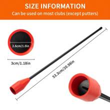 Caiton Corector de swing de golf Caiton 1 buc – roșu/portocaliu (opțional), îmbunătățește postura swingului, îmbunătățește precizia swingului de golf, ajutor esențial pentru antrenamentul de golf pentru toți jucătorii de golf