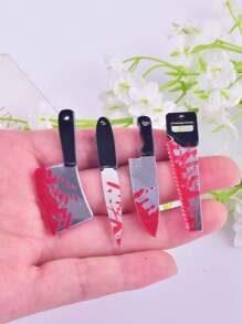 10pcs/Set Halloween Acrylic Pendant Charms For DIY Earring Necklace Jewelry Design Making