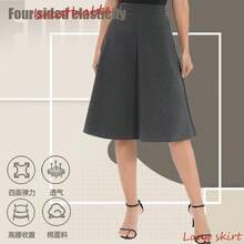 23" Knee Length Skorts Skirts For Women With Pockets Tennis Skirt High Waisted Golf Skirts For Women Casual - Màu xám đen - Xem 5