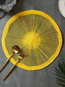 1/4pcs, Simple And Fashionable Placemats, Creative Model Table Mats, Bohemian Style Western Dinner Mats, Vase Mats, Suitable For All Occasions. - Multicolor - View 7