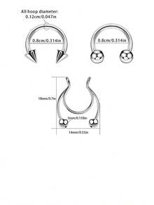 Conjunto de 10 peças de argolas de nariz em formato de L, 20g, douradas, piercing de nariz feminino, argola de nariz, aço inoxidável 316L, argolas de nariz em formato de L, parafuso de argola de nariz, pacote de prata para mulheres e homens, piercing de lábio, conjunto de joias de piercing corporal feminino, argolas de nariz para mulheres, piercing de nariz, joias de septo, piercings falsos, pino de nariz, piercing falso - 10 peças/conjunto - Ver 10