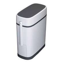 AceHome 14L Slim Plastic Waste Bin With Built-In Toilet Brush - 1 - View 6