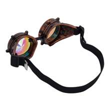 Lelinta Kaleidoscope Goggles Steampunk Goggles Glasses Halloween Costume Accessories For Cosplay Party