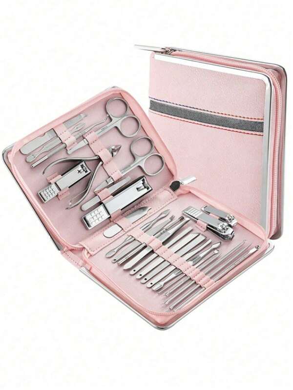 Stainless Steel Professional Pedicure Kit For Nail Care Tools Nail Clipper Kit Manicure Set Fingernails & Toenails With Portable Suitable For Home, Workplace, Outdoor Travel