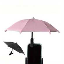 Clip Phone Umbrella For Sun - Cell Phone Umbrella Sun Shade Suction Cup Stand, Mobile Phone Holder Compatible With IPhone, Android Phone, Gift For Birthday, Family, Friends, For Summer Holiday Outdoor Beach Travel Phone Stand, Phone Accessories - 彩色 - 查看 2