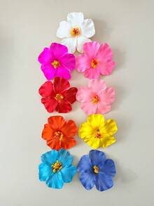 Bộ 10 kẹp tóc hoa Hawaii, kẹp tóc hoa dâm bụt và hoa sen dành cho nữ, kẹp tóc hoa giả thời trang, phụ kiện tóc dự tiệc bãi biển mùa hè, bộ kẹp tóc vải phong cách Bohemian, kẹp tóc thanh lịch dành cho nữ, phụ kiện tóc mùa hè cho nữ, quà tặng tuyệt vời cho các cô gái, gói quà tặng ngày Valentine, kẹp tóc càng cua, kẹp tóc, phụ kiện đội đầu, trâm cài tóc - Nhiều màu - Xem 3