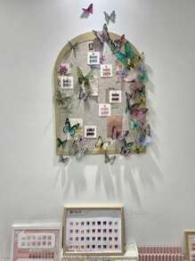 36pcs/Box Watercolor Butterfly Decoration 3D Realistic And Durable Butterfly Wall Decoration Suitable As Decoration Props For Spring Easter Families Weddings And Parties Room Decor Home Decor Wall Stickers Stickers Living Room Decor