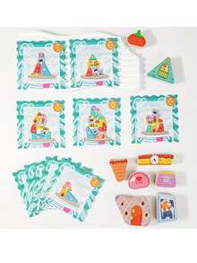 Khối xếp chồng 3D bằng gỗ cân bằng, Đồ chơi xếp hình giáo dục cho trẻ em, Trò chơi xếp chồng tương tác giữa cha mẹ và con cái - Nhiều màu - Xem 3