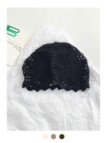 1 件 AA 宽松花卉蕾丝帽