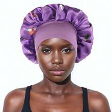 1/4 piezas Diademas elásticas anchas multicolor para mujeres con gorros de dormir estampados, gorros quimioterapia, sombreros para el cuidado del cabello para uso diario