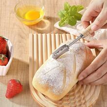 Pisau Pemotong Adonan Roti, Pisau Pemotong Adonan Roti Stainless Steel, Alat Pemotong Adonan Roti Premium, Alat Pemotong Roti dengan 5 Mata Pisau Cukur - MultiWarna - View 8