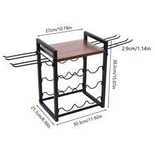 OUKANING Estantería de Vinos, Estantería de Almacenamiento de Vinos, Estantería de Vinos para Mostrador