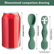 4-Piece Silicone Baby Feeding Spoon, Independent Training Spoon, Licking Spoon For Newborn Babies Over 6 Months Old - Multicolor - View 4