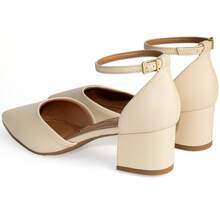 Vizzano Pumps, Medium Block Heel, Ankle Strap, Women's Shoe - Cream - View 6