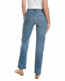 AG Jeans Alexxis 18 Years Poplar High-Rise Vintage Straight Jean - Blue - View 3