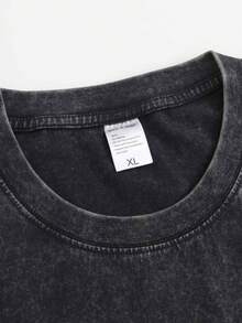 EWH Vintage T Shirts Man Oversized Short Sleeve Casual Shirt Crew Neck Washed Tee Stylish Retro Tops Graphic T-ShirtDG004