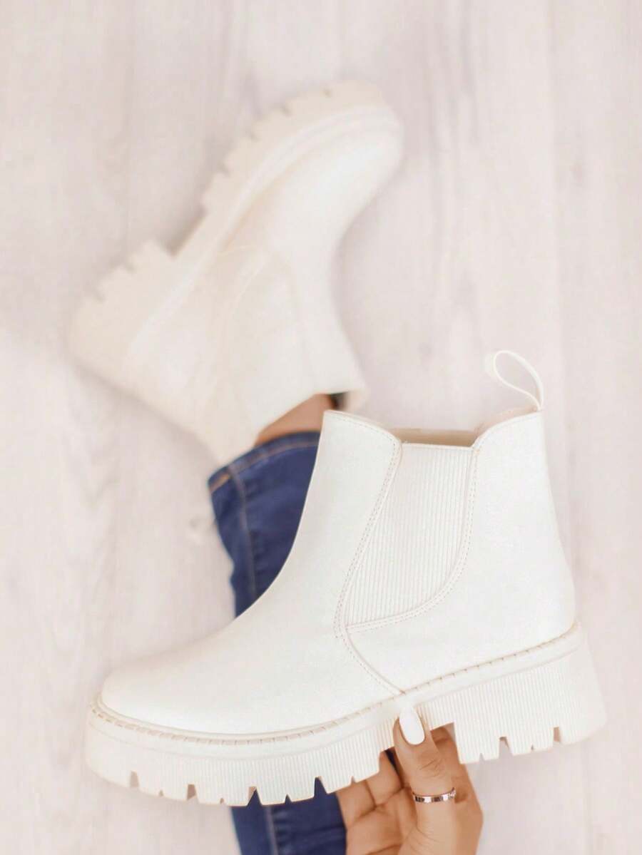Women Ankle Boots & Booties - White - View 1