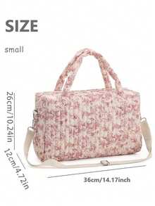 大号复古粉色波士顿包，适合存放各种旅行用品，是必备的旅行配件，例如洗漱包、化妆包、沙滩包、度假必备品、书包、旅行必备品，也适合宿舍、浴室、行李箱和其他场合，是女性旅行者的理想选择。 - 彩色 - 查看 12