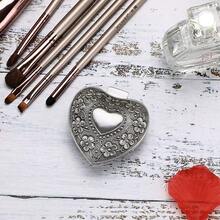 In Stock Instant Delivery Hipiwe Vintage Heart Shape Jewelry Box - Small Antique Ring/Earrings/Necklace Storage Organizer, Metal Chest Trinket Keepsake Box Women FPXX - 心形,青銅色 - 查看 10