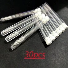 50支睫毛刷管装一次性睫毛膏刷管可重复使用睫毛刷防尘清洁收纳管，眉刷，眼影刷，刷子 - 黑色 - 查看 17