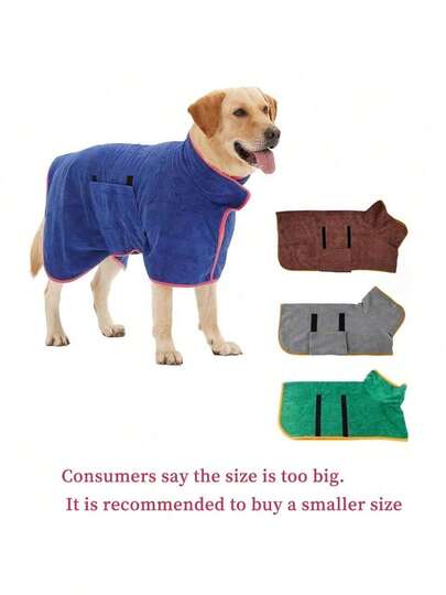 رداء استحمام ماص للحيوانات الأليفة، منشفة كلاب، بطانية ماصة من الميكروفايبر سريعة الجفاف للكلاب الكبيرة والصغيرة، لف استحمام للقطط، لعبة مضغ