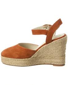 Bruno Magli Mares Suede Wedge Sandal - 橘色 - 查看 3