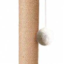 Large Cat Tree Scratching Post Pet Climbing Tower 46*24CM With Column Turntable - Wood Color - View 10
