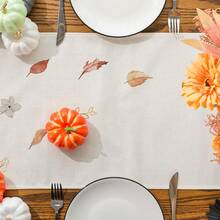 1PC Autumn Table Runner Watercolor Pumpkin Fall Fall Table Runner Fall Fall Fall Table Decoration Indoor And Outdoor Table Decoration