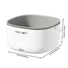 RAF 无线厨房新鲜农产品消毒器 - 超声波果蔬清洗机，电池供电食品净化器，36V 或以下，PP 材质，白色，大容量果蔬清洗浸泡篮 - 彩色 - 查看 9