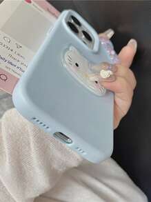 Sanrio 3D KT 猫蝴蝶结手机壳，兼容 16 Pro Max，可爱保护套兼容 13、12、14 Pro、11、15 Pro Max，柔软硅胶全身防震外壳防水防摔防刮