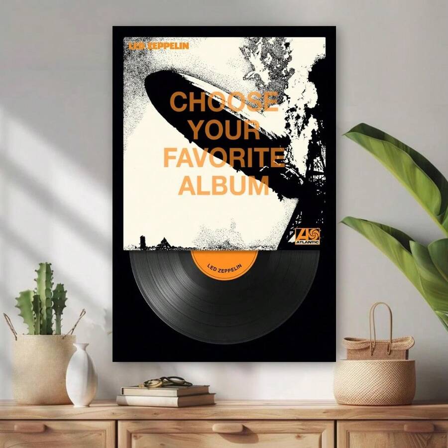 Canvas Custom Album Cover Poster, Music Album Cover, Favorite Music Gifts, Gift For Music Lovers, Personalized Album Cover, Music Album Poster