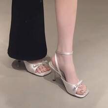 Women Pumps - 銀色8cm - 查看 3