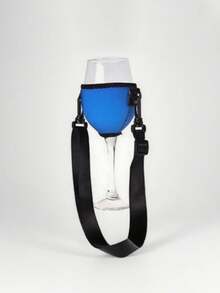 Portable Wine Glass Holder: This Durable Plastic Portable Wine Glass Holder With Adjustable Wine Glass Rack And Neoprene Wine Glass Sleeve Frees Up Your Hands To Fully Enjoy Your Drinking Experience. It Includes An Adjustable Stemware Rack, A Neck-Hanging Wine Glass Holder, And A Wine Glass Protector Sleeve. Additionally, It Comes With An Adjustable Strap, Making It An Ideal Choice For Parties, Outdoor Gatherings, Picnics, And Barbecues. - Multicolor - View 14