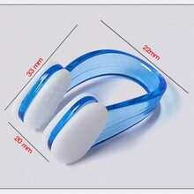 6 pièces Pince de nez pour la natation, douce, confortable, anti-étouffement, anti-glissement de particules, nouvelle variété de couleurs complète, pince de nez étanche (couleurs envoyées au hasard) - Multicolore - Voir 8