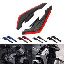 2pcs/Set Motorcycle Side Wing Air Spoiler Wing Universal Car Side Panel Air Knife Air Deflector Fairing Decorative Stickers For Car Scooter Motorcycle Body Exterior Decoration Accessories